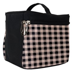 Purple Black Small Plaids Make Up Travel Bag (small) by ConteMonfrey