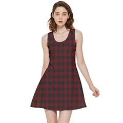 Black Red Small Plaids Inside Out Reversible Sleeveless Dress by ConteMonfrey