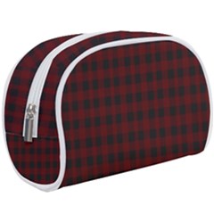 Black Red Small Plaids Make Up Case (large) by ConteMonfrey