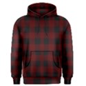 Dark red classic plaids Men s Core Hoodie View1