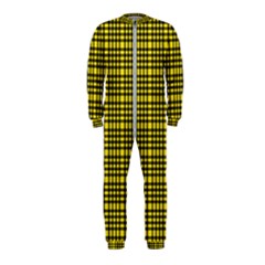 Yellow Small Plaids Onepiece Jumpsuit (kids) by ConteMonfrey