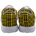 Yellow Small Plaids Kids Athletic Shoes View4