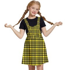 Yellow Small Plaids Kids  Apron Dress by ConteMonfrey