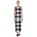 Black White Plaids  Fitted Maxi Dress View2