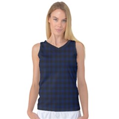 Black And Blue Classic Small Plaids Women s Basketball Tank Top by ConteMonfrey