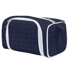 Black And Blue Classic Small Plaids Toiletries Pouch by ConteMonfrey