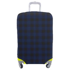 Black And Blue Classic Small Plaids Luggage Cover (medium) by ConteMonfrey