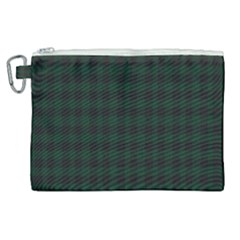 Black And Dark Green Small Plaids Canvas Cosmetic Bag (xl) by ConteMonfrey