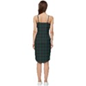 Black and dark green small plaids Wrap Frill Dress View4