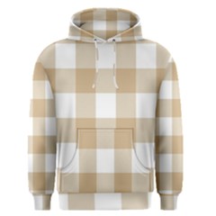 Clean Brown And White Plaids Men s Core Hoodie by ConteMonfrey