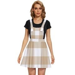 Clean Brown And White Plaids Apron Dress by ConteMonfrey