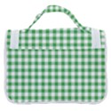 Straight Green White Small Plaids Satchel Handbag View3