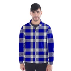 Blue Plaids Bic Big Plaids Men s Windbreaker