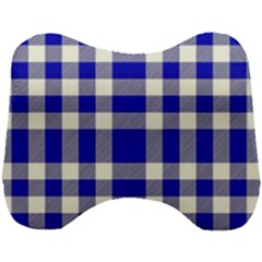 Blue Plaids Bic Big Plaids Head Support Cushion by ConteMonfrey