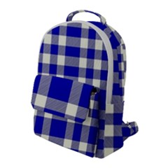 Blue Plaids Bic Big Plaids Flap Pocket Backpack (large) by ConteMonfrey