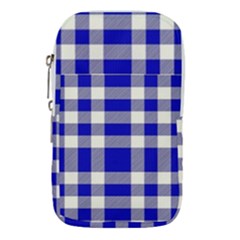 Blue Plaids Bic Big Plaids Waist Pouch (large) by ConteMonfrey