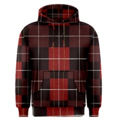 Modern Red Plaids Men s Core Hoodie by ConteMonfrey