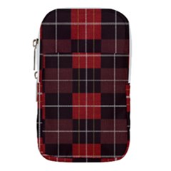 Modern Red Plaids Waist Pouch (large) by ConteMonfrey