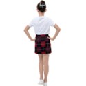 Modern Red Plaids Kids  Tennis Skirt View2