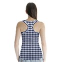 Small blue and white plaids Racer Back Sports Top View2