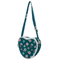 Cute Flowers Flower Seamless Model Spring Heart Shoulder Bag by Wegoenart