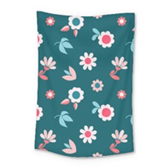 Cute Flowers Flower Seamless Model Spring Small Tapestry by Wegoenart