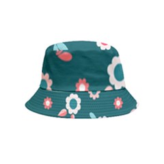 Cute Flowers Flower Seamless Model Spring Bucket Hat (kids) by Wegoenart