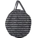 Illustration Pi Circle Diameter Circumference Giant Round Zipper Tote View1