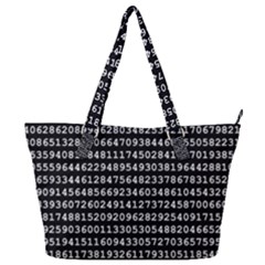 Illustration Pi Circle Diameter Circumference Full Print Shoulder Bag by Wegoenart