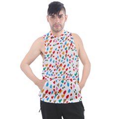 Hearts Heart Love Background Pattern Wallpaper Men s Sleeveless Hoodie by Wegoenart