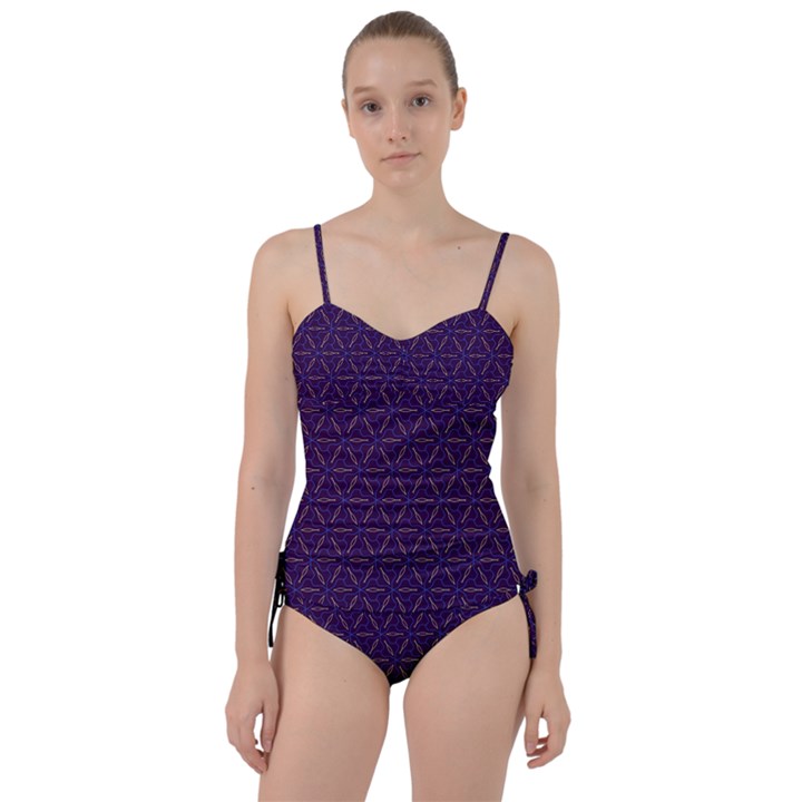 Background Pattern Texture Purple Sweetheart Tankini Set