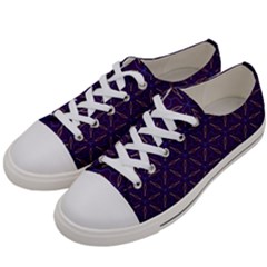 Background Pattern Texture Purple Men s Low Top Canvas Sneakers by Wegoenart