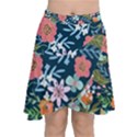 Flowers Flower Flora Nature Floral Background Painting Chiffon Wrap Front Skirt View1