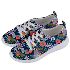 Flowers Flower Flora Nature Floral Background Painting Women s Lightweight Sports Shoes