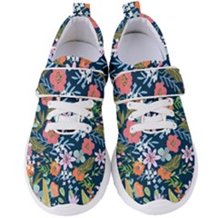 Flowers Flower Flora Nature Floral Background Painting Women s Velcro Strap Shoes by Wegoenart