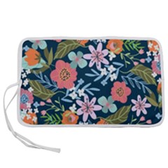 Flowers Flower Flora Nature Floral Background Painting Pen Storage Case (m) by Wegoenart