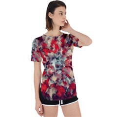 Mirror Fractal Perpetual Short Sleeve T-shirt by Sparkle