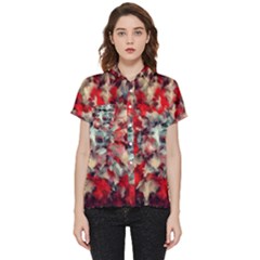 Mirror Fractal Short Sleeve Pocket Shirt by Sparkle