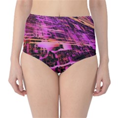 Mirror Fractal Classic High-waist Bikini Bottoms by Sparkle