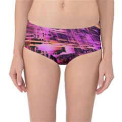 Mirror Fractal Mid-waist Bikini Bottoms by Sparkle