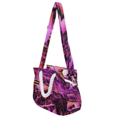 Mirror Fractal Rope Handles Shoulder Strap Bag by Sparkle