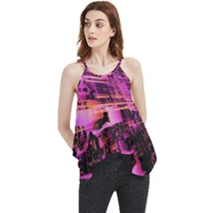 Mirror Fractal Flowy Camisole Tank Top by Sparkle