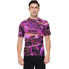 Mirror Fractal Men s Short Sleeve Rash Guard by Sparkle