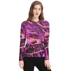 Mirror Fractal Women s Long Sleeve Rash Guard by Sparkle