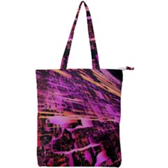 Mirror Fractal Double Zip Up Tote Bag by Sparkle