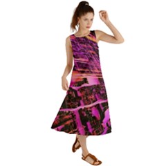 Mirror Fractal Summer Maxi Dress by Sparkle