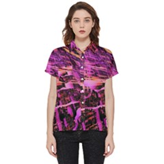 Mirror Fractal Short Sleeve Pocket Shirt by Sparkle