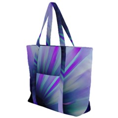 Mirror Fractal Zip Up Canvas Bag by Sparkle