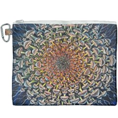 Mirror Fractal Canvas Cosmetic Bag (xxxl) by Sparkle