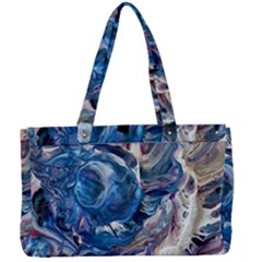 Abstract Ammonite Canvas Work Bag by kaleidomarblingart